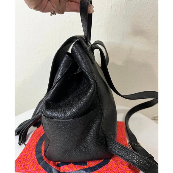 Tory Burch Thea Mini Black Leather Backpack Purse Handbag main image 8